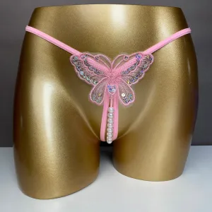 3 Pack Women's G-String with Pearls Ball Sexy Briefs Lingerie underwear