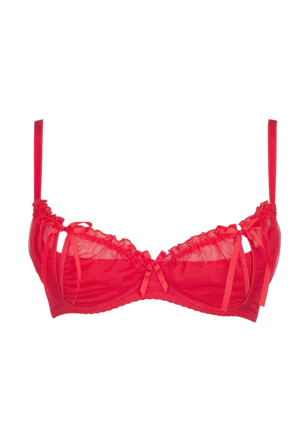 Axami Plus Size Magenta Quarter Cup Shelf Bra