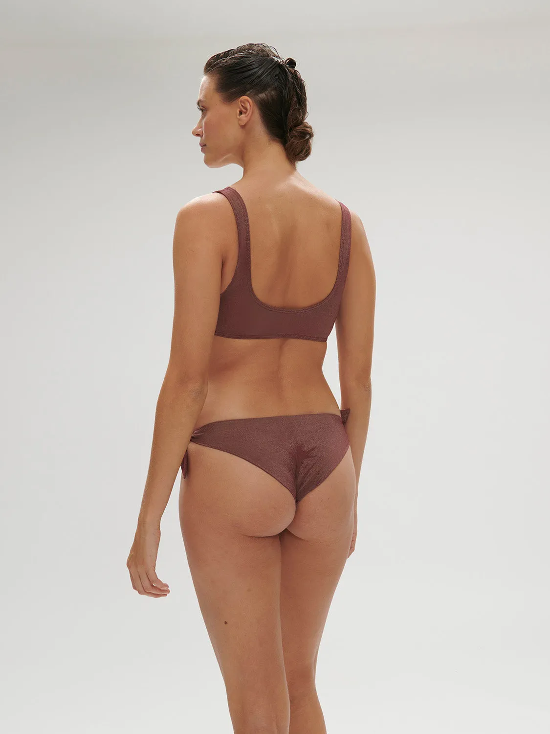 Daphn Brazilian Bikini - Lurex Dark Purple