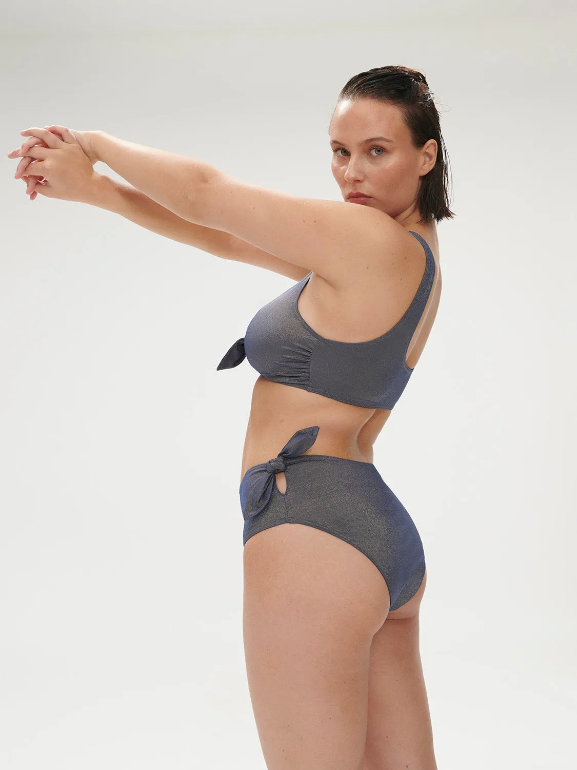 Daphn Retro Brief - Lurex Midnight