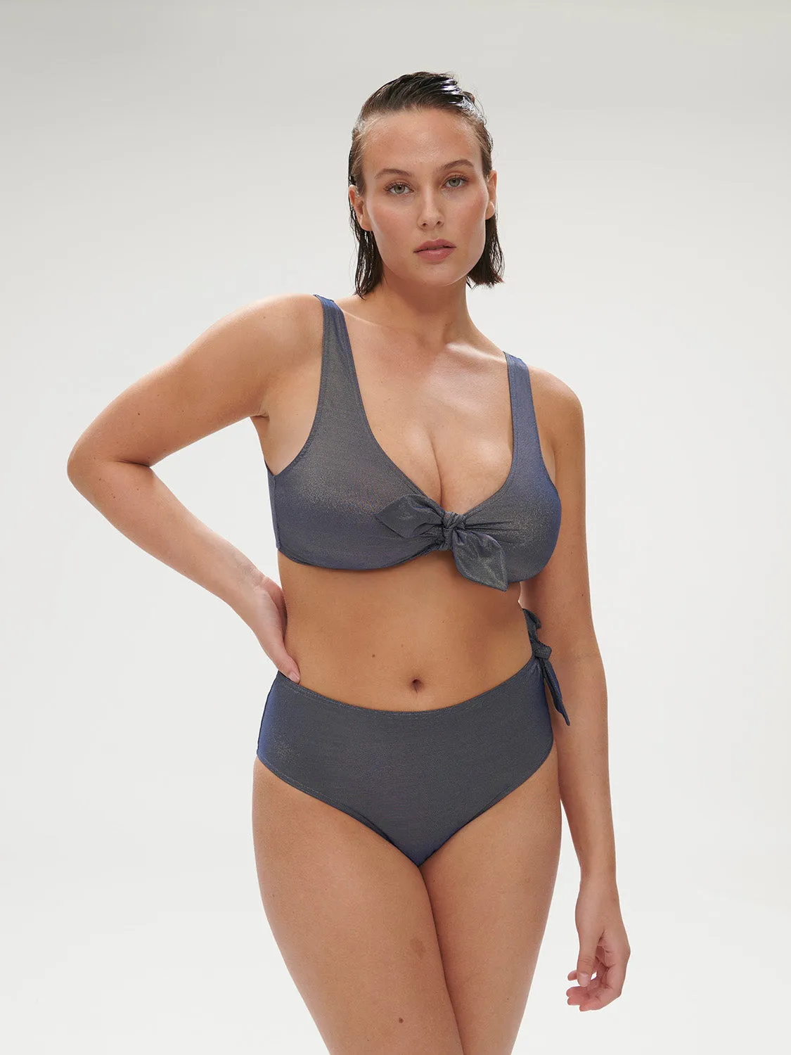 Daphn Retro Brief - Lurex Midnight