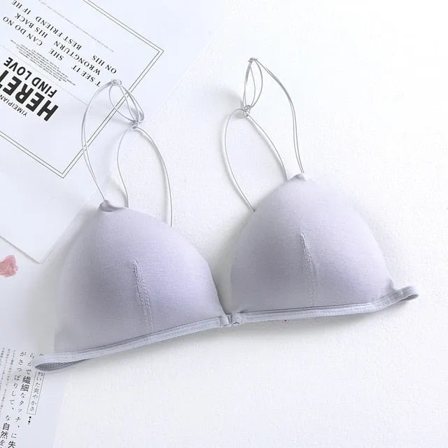 DeRuiLaDy Sexy Lingerie Seamless Front Closure Bra Wireless Push Up Bras For Women Soutien gorge Backless Comfortable Bralette