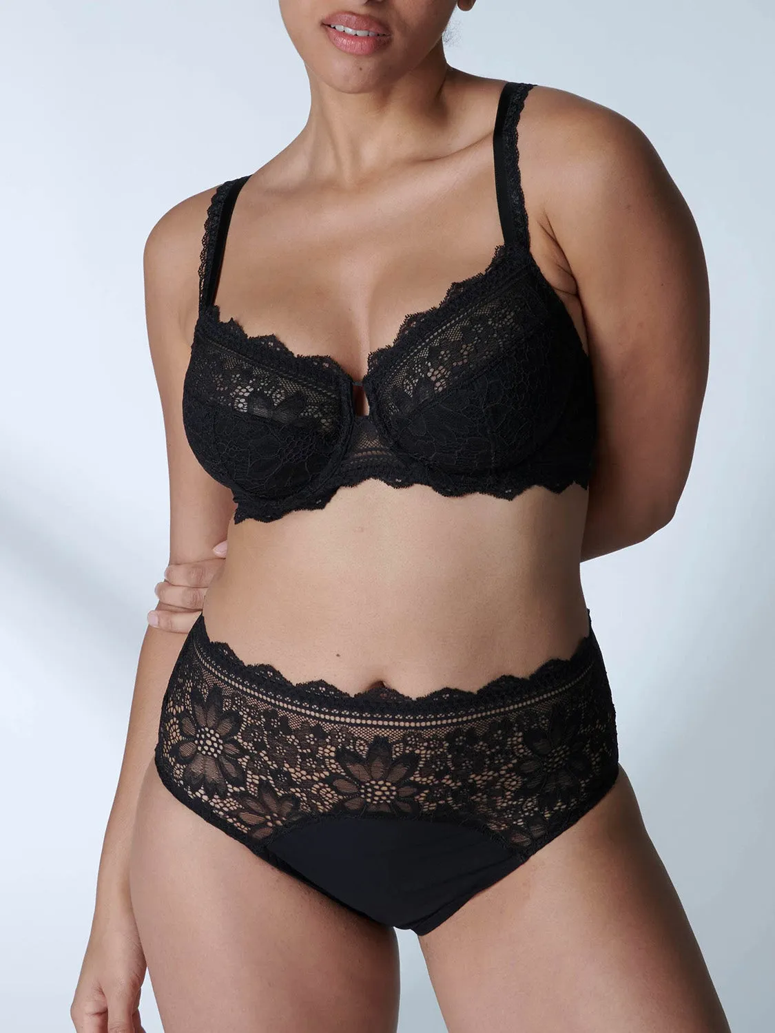 Freesia Retro Brief - Black