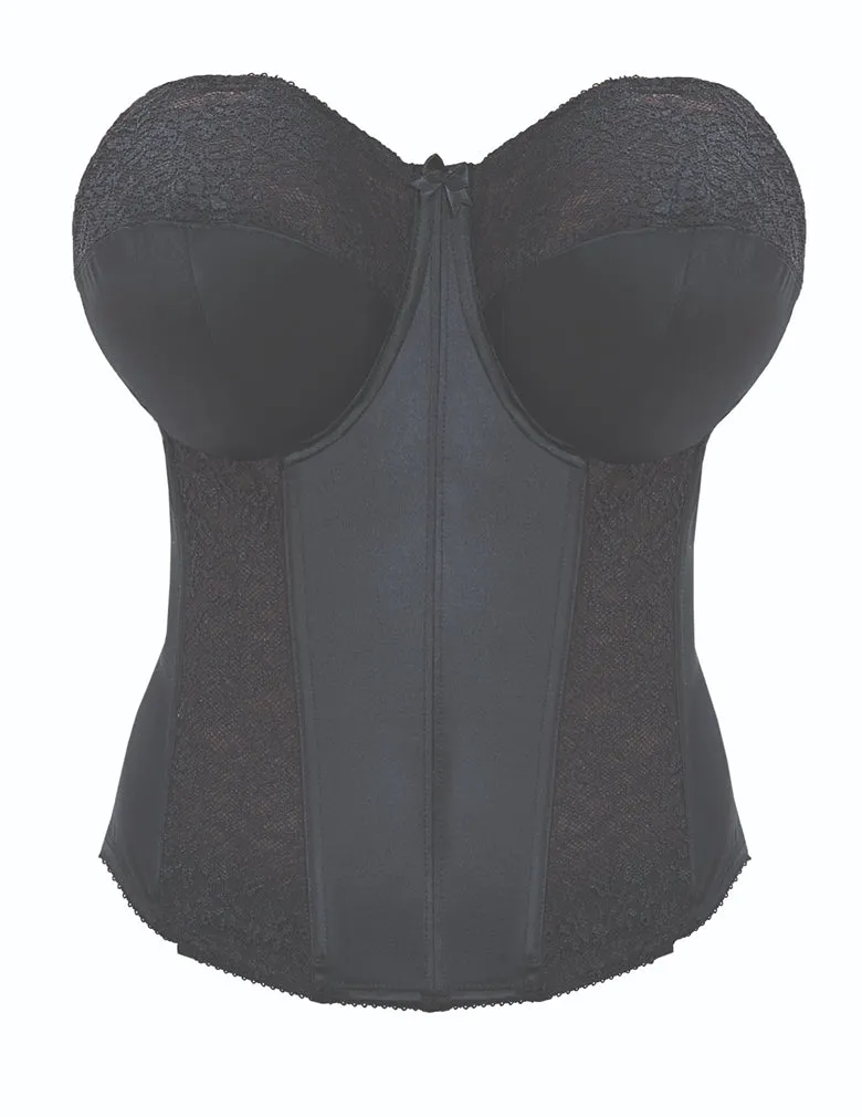 Goddess Adelaide GD6662 Black Underwire Basque/Longline