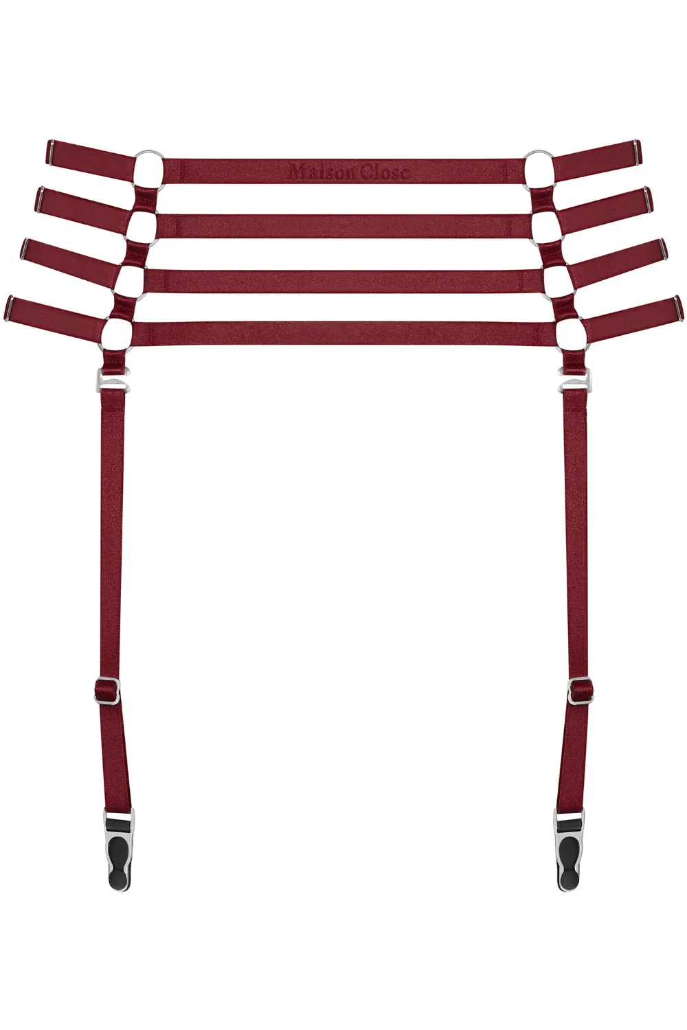 Les Ftiches Suspender Belt Burgundy