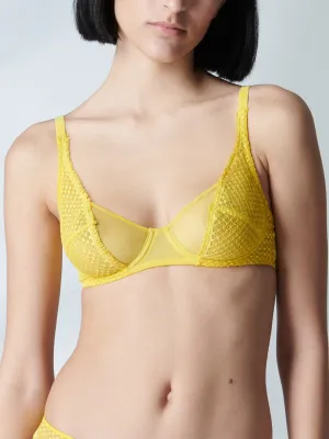 Manon Underwire Plunge - Chrome Yellow