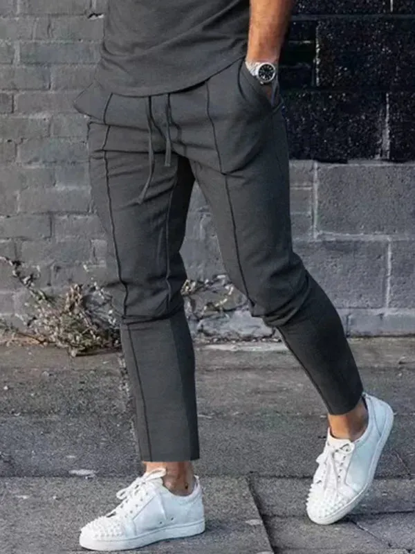 Men Sleek Casual Jogger Two-Piece Set
