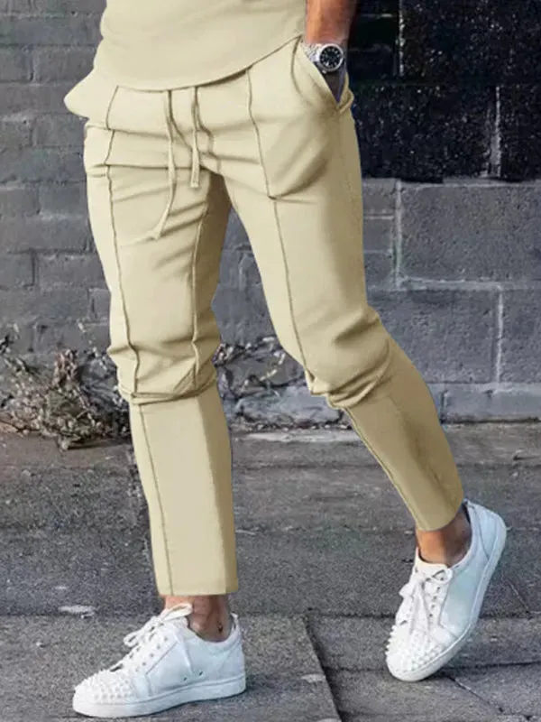 Men Sleek Casual Jogger Two-Piece Set