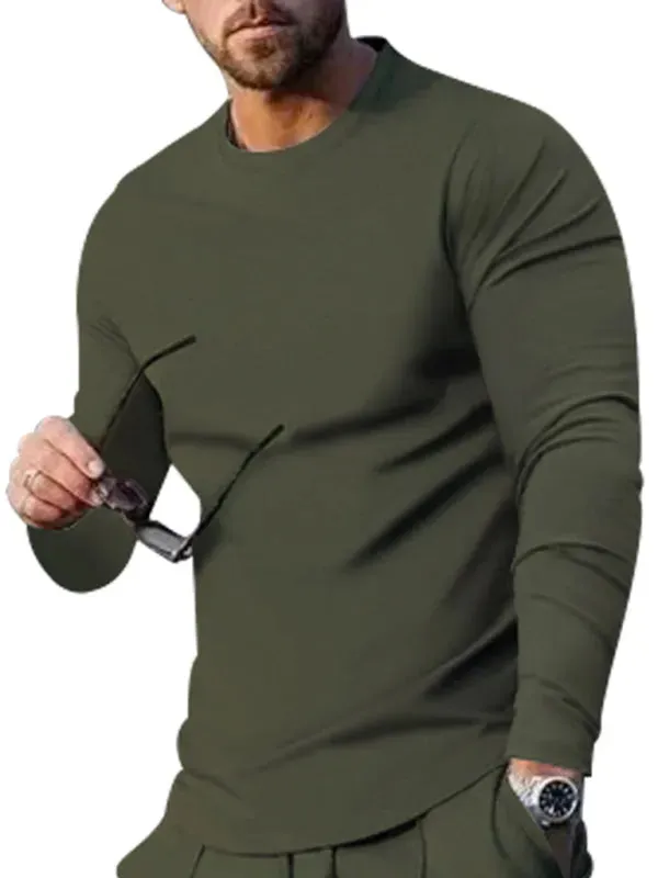 Men Sleek Casual Jogger Two-Piece Set