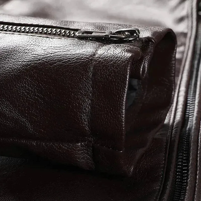 Modern Slim Fit Men Leather Jacket