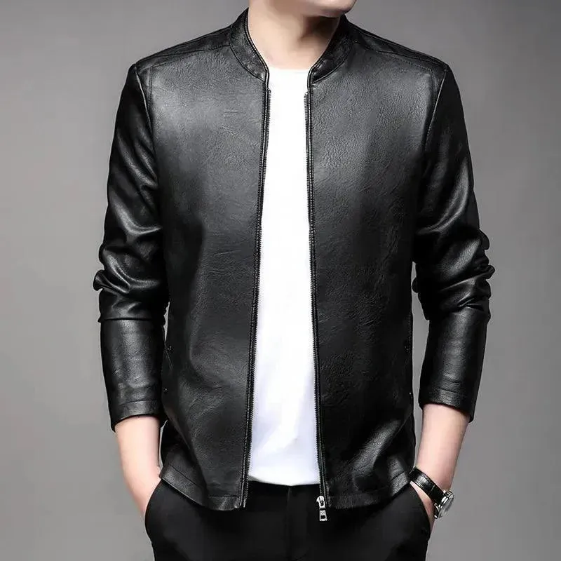 Modern Slim Fit Men Leather Jacket