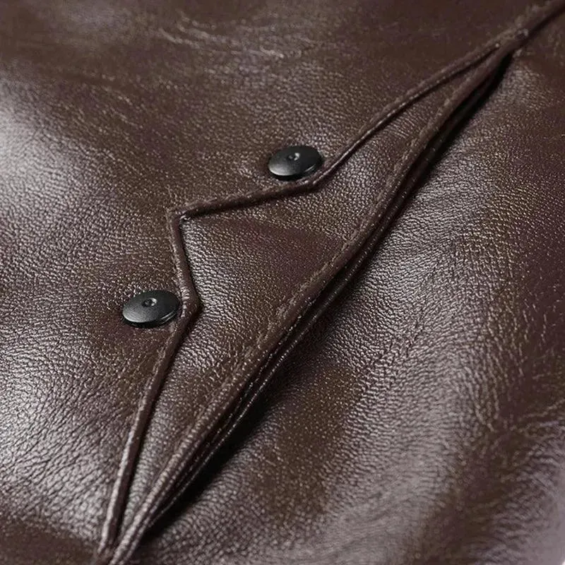Modern Slim Fit Men Leather Jacket