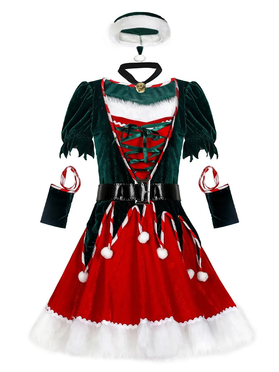 Naughty Elf Furry Mini Dress