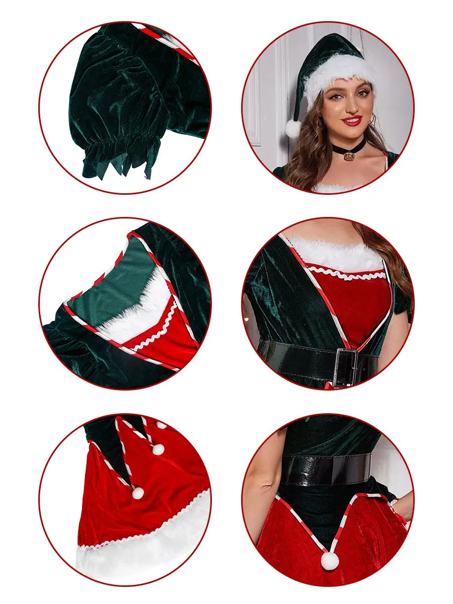 Naughty Elf Furry Mini Dress