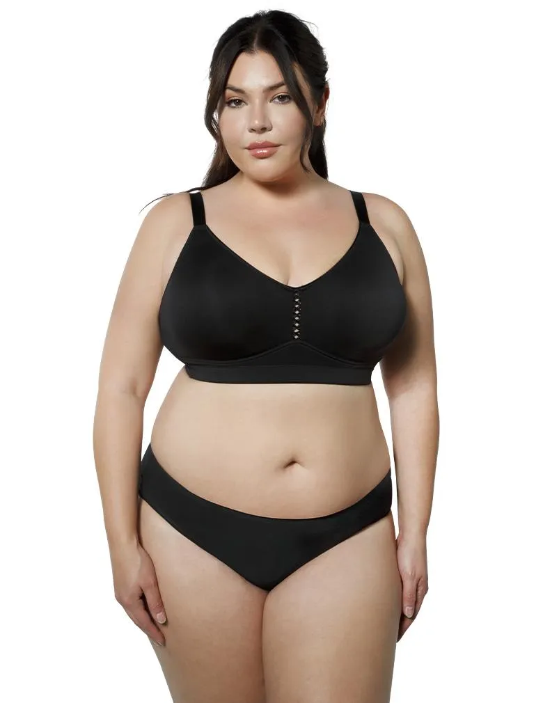 Parfait PP505 Black Bonded Smooth Hipster Panty
