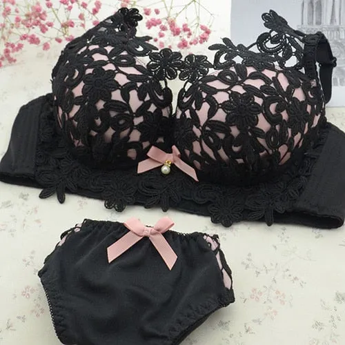 Push Up Bra Set Sexy Lingerie Underwear Women Lingerie Set Bra Bralette Panties Underwear Women Brand intimates Bra and Briefs