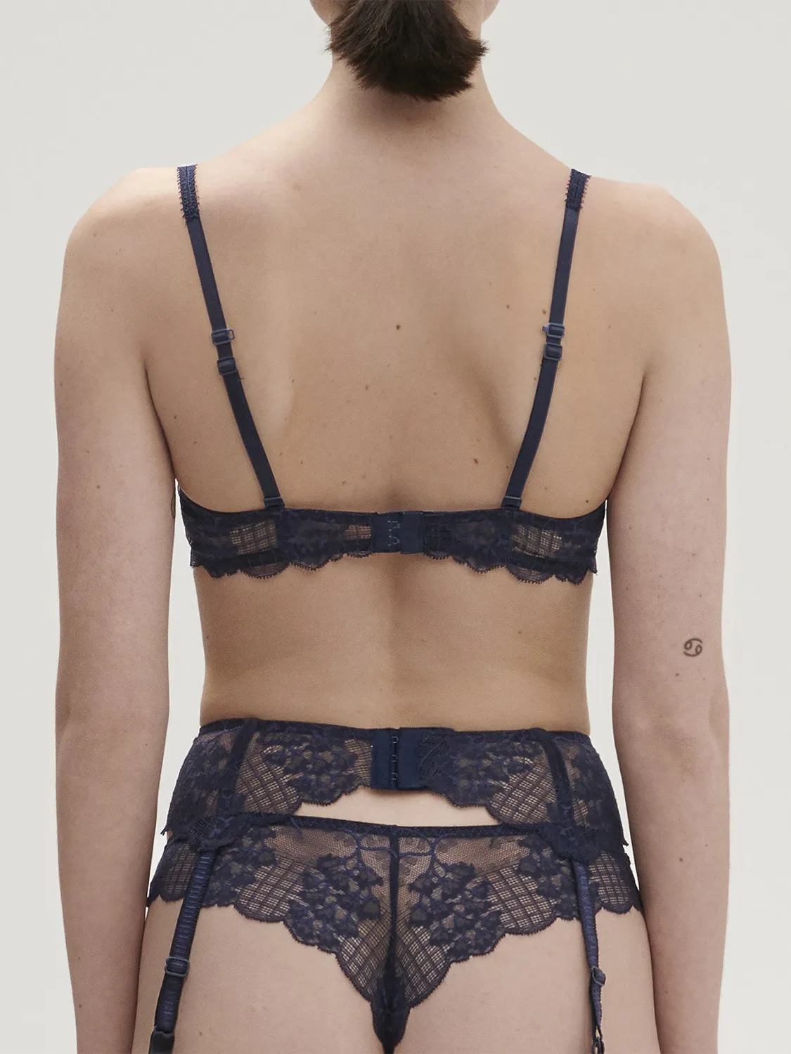 Reve Suspender Belt - Cosmic Blue