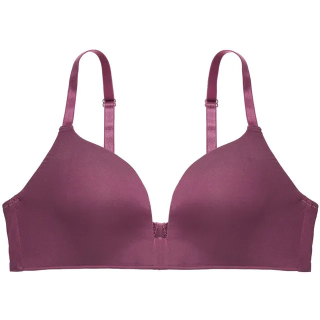 Sexy Lingerie Underwear Women Ultra-thin Wire Free Bra Seamless Bralette Comfortable Breathable Wrapped Chest Casual Bra Black
