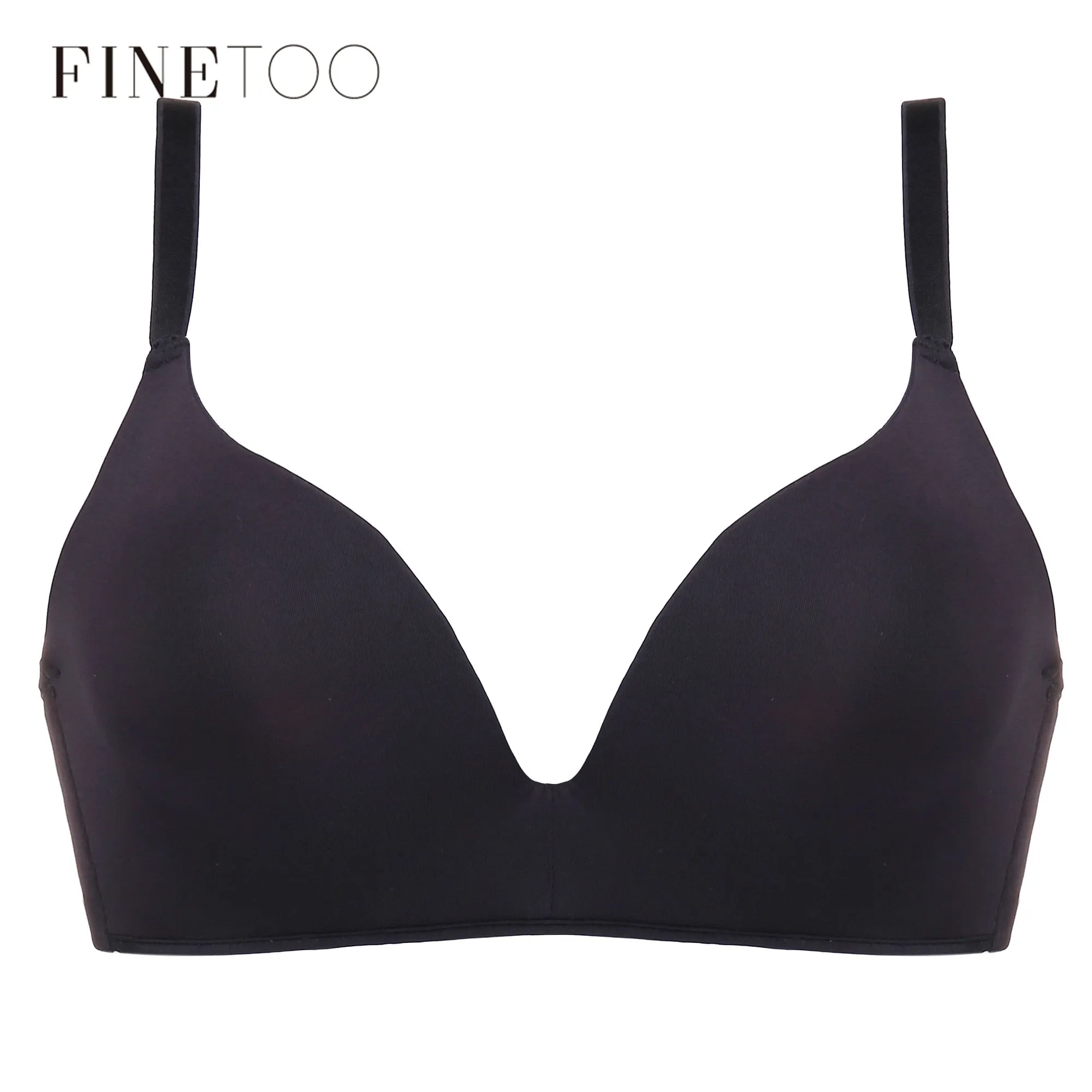 Sexy Lingerie Underwear Women Ultra-thin Wire Free Bra Seamless Bralette Comfortable Breathable Wrapped Chest Casual Bra Black