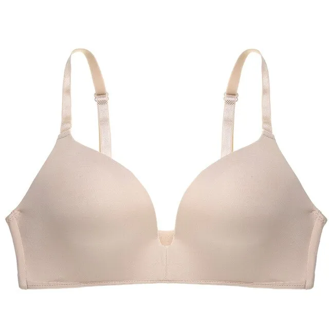 Sexy Lingerie Underwear Women Ultra-thin Wire Free Bra Seamless Bralette Comfortable Breathable Wrapped Chest Casual Bra Black