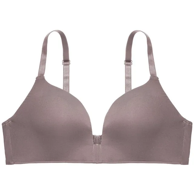 Sexy Lingerie Underwear Women Ultra-thin Wire Free Bra Seamless Bralette Comfortable Breathable Wrapped Chest Casual Bra Black