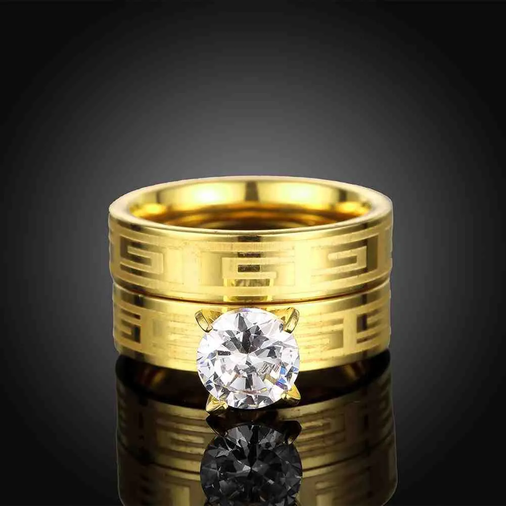 Titanium Steel wedding ring Smooth printing aneis Factory TSGR 6 ELY