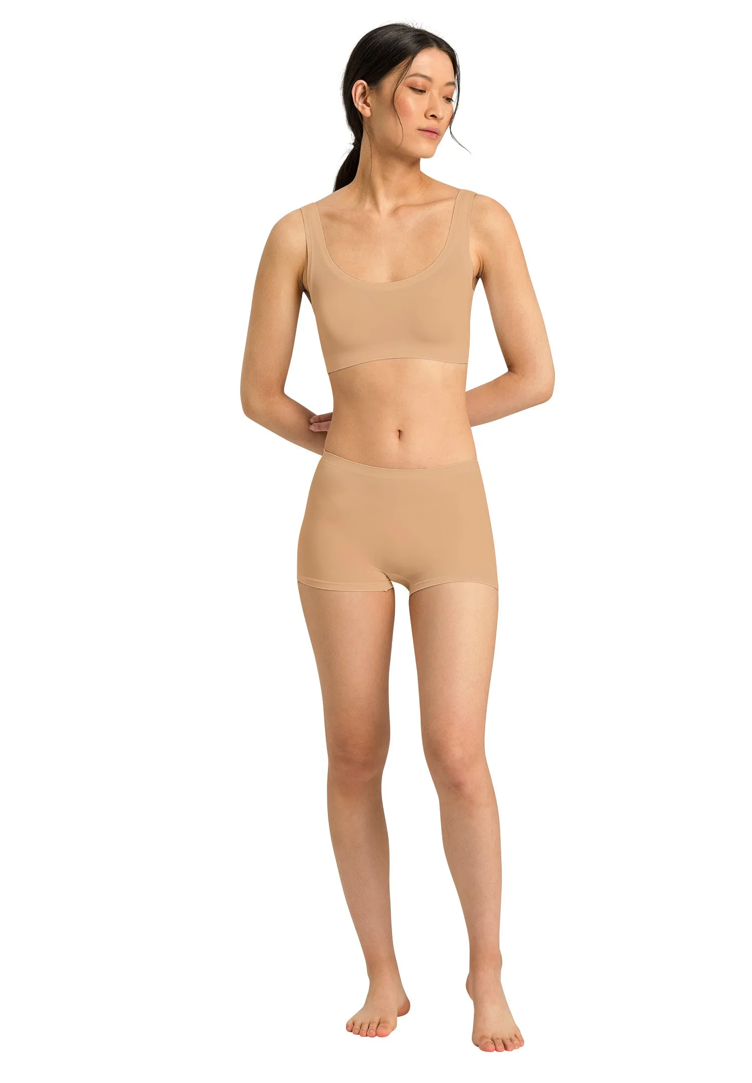 Touch Feeling Crop Beige